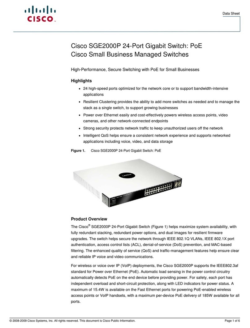 Cisco Linksys SGE2000P User manual