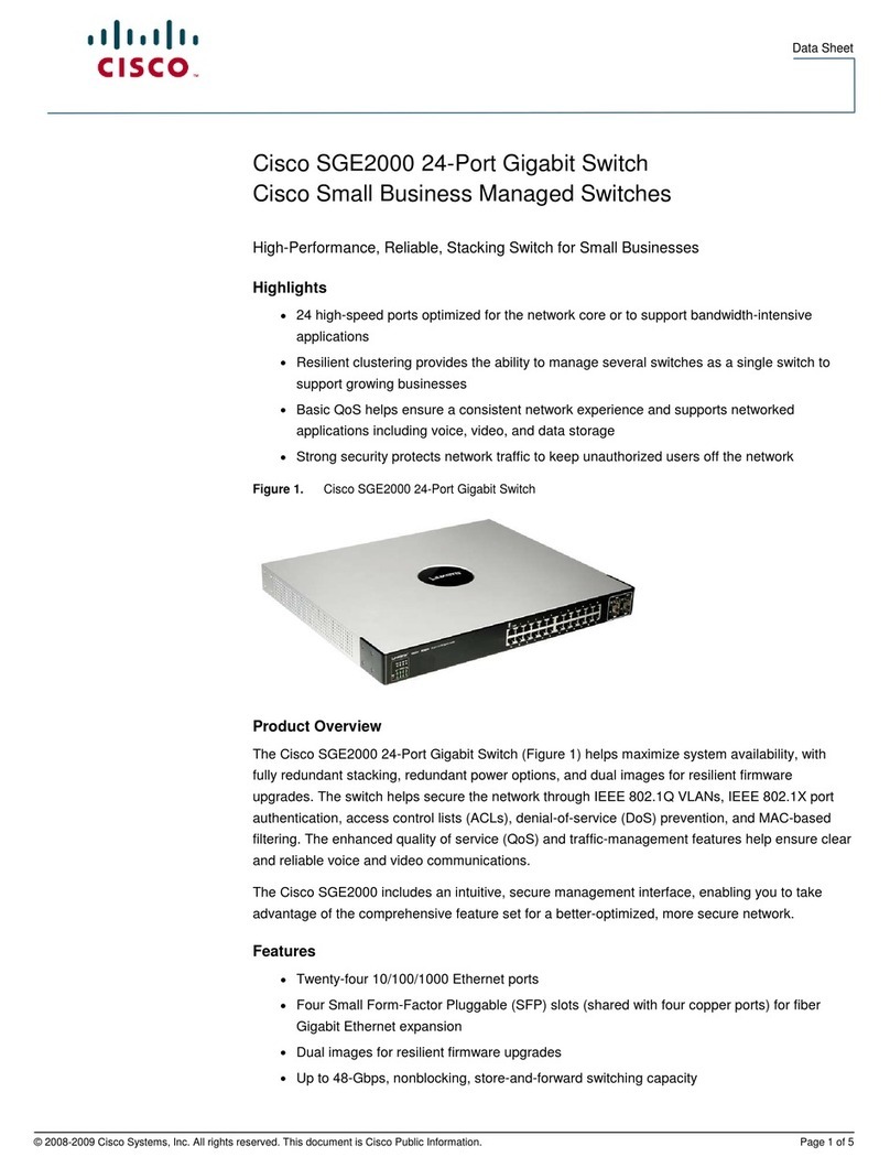 Cisco SGE2000 User manual