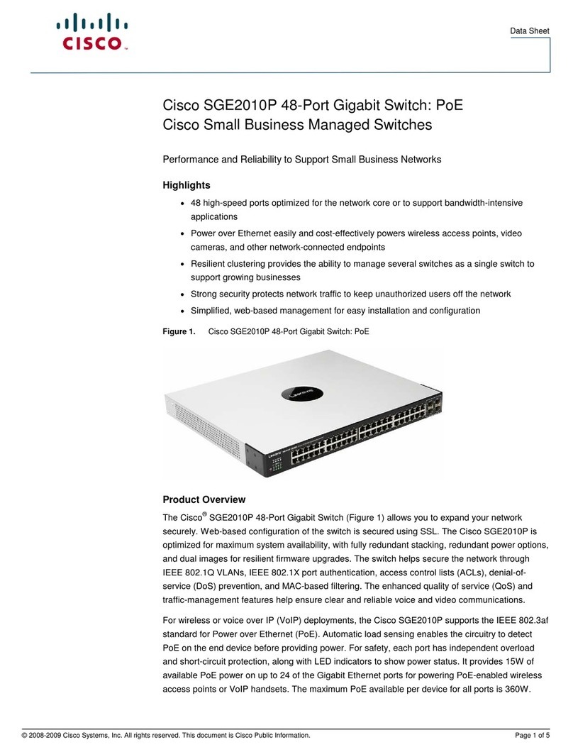 Cisco Linksys SGE2010P User manual