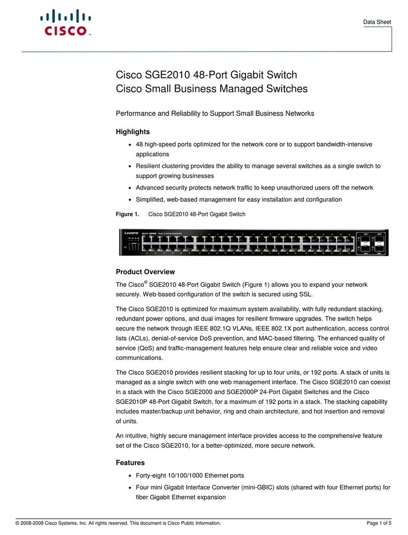 Cisco Linksys SGE2010 User manual