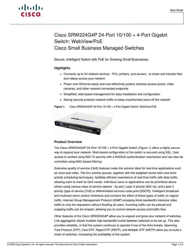Cisco SRW224G4P - Small Business Managed Switch User manual
