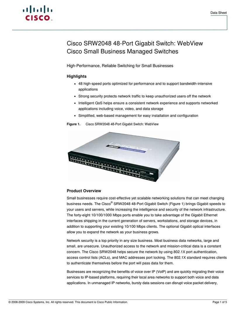 Cisco SRW2048 - Small Business Managed Switch datasheet