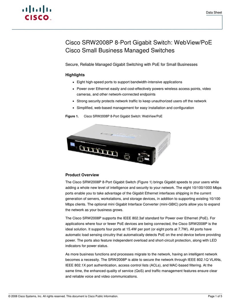 Cisco SRW2008P User manual
