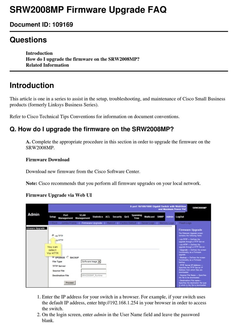 Cisco SRW2008MP Firmware upgrade FAQ