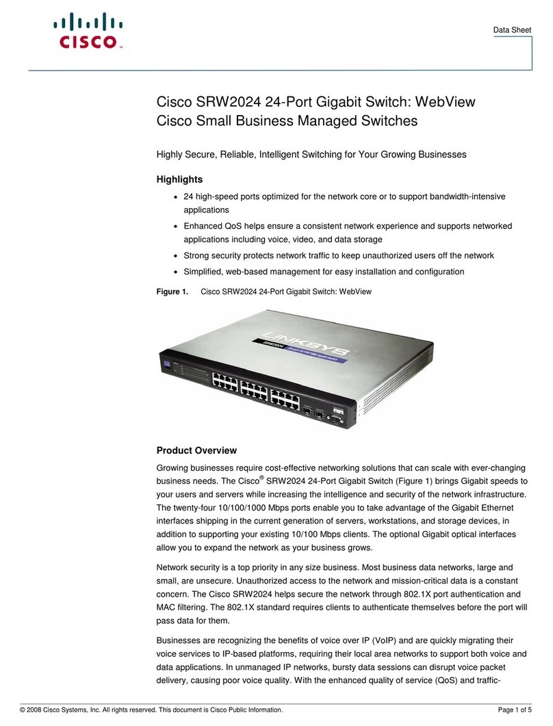 Cisco SRW2024 - Small Business Managed Switch User manual
