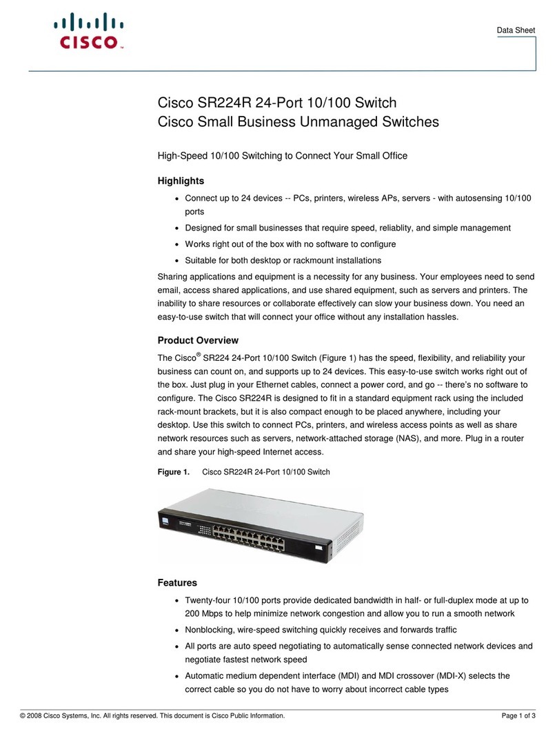 Cisco SR224R User manual