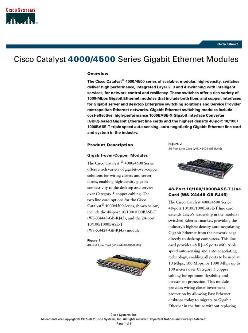 Cisco Catalyst X4424 User manual Cisco Catalyst X4424 User manual