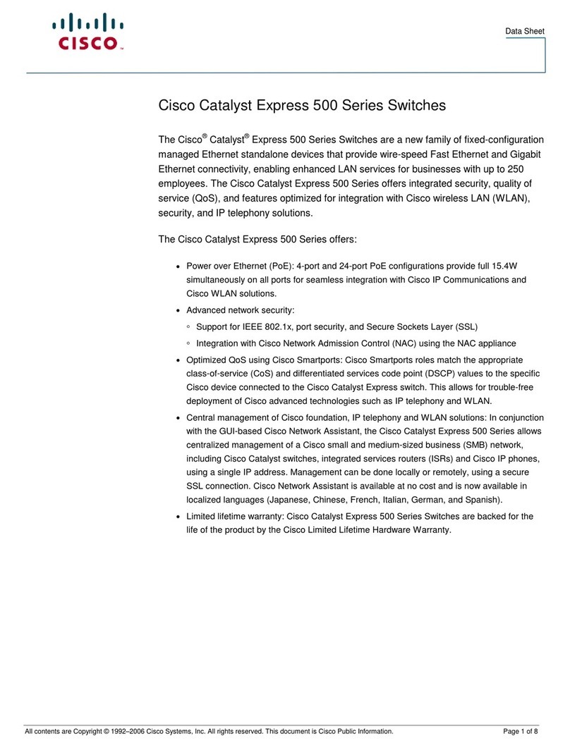 Cisco Catalyst Express 500-24LC datasheet