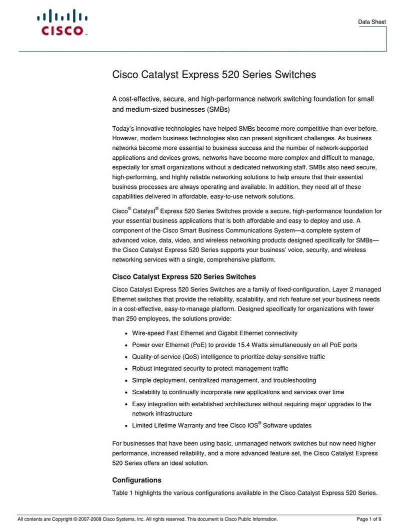 Cisco Catalyst Express 520-24LC datasheet
