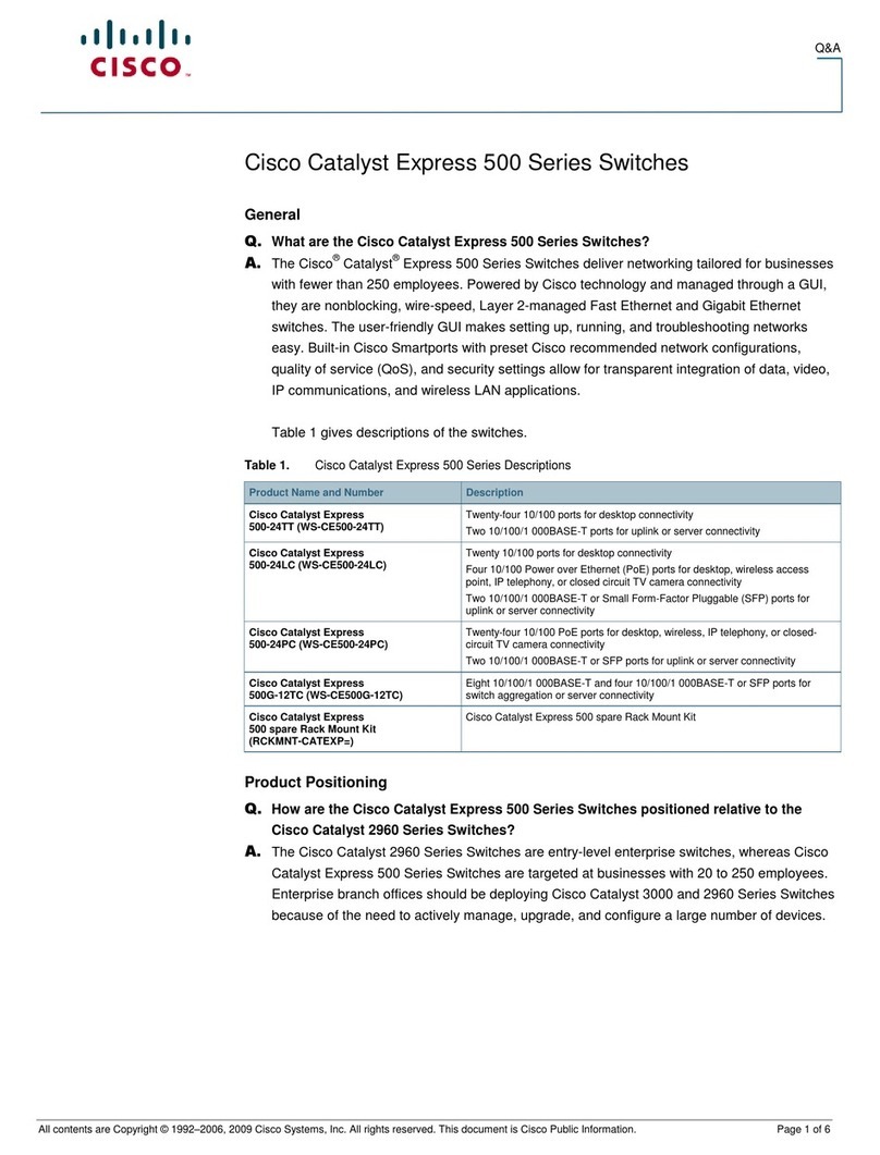 Cisco Catalyst Express 500-24LC Instruction Manual