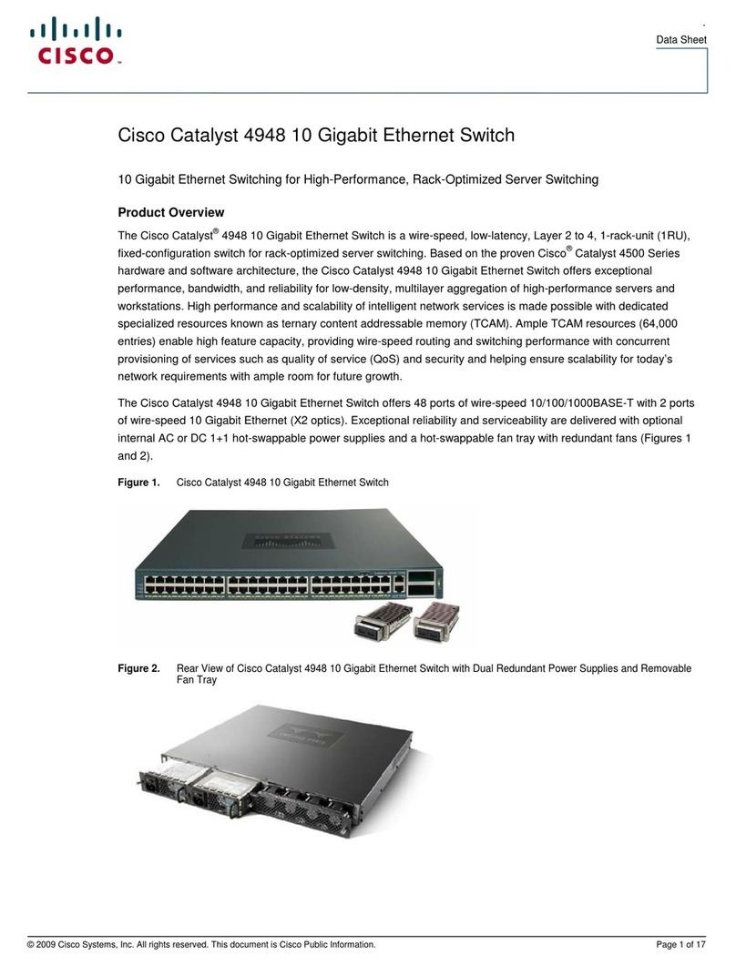 Cisco 4948 Series User manual