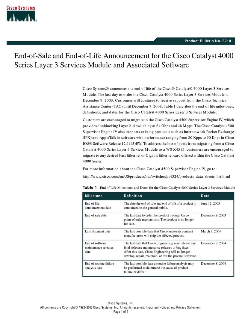Cisco 4506 - Catalyst Switch Dimensions