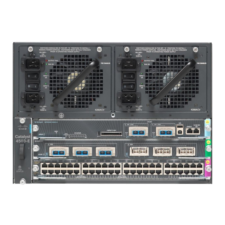 Cisco 4503-E - Catalyst Data Bundle Switch User manual