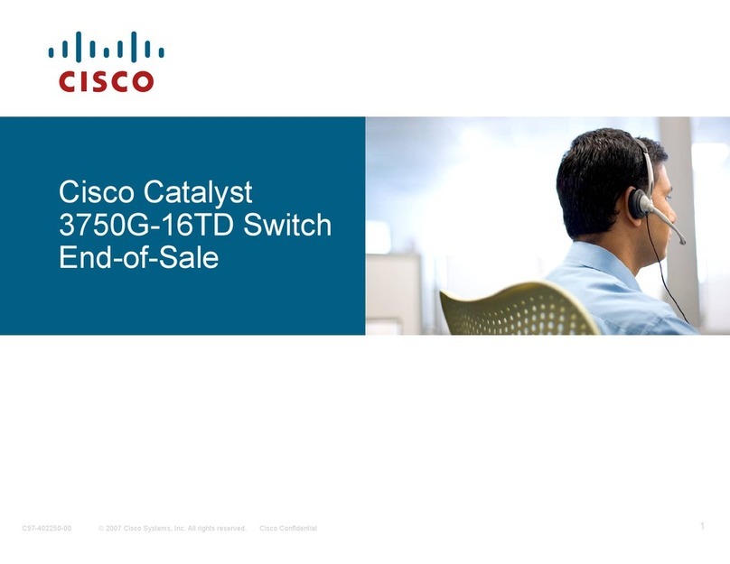 Cisco Catalyst 3750G-16TD supplementary guide