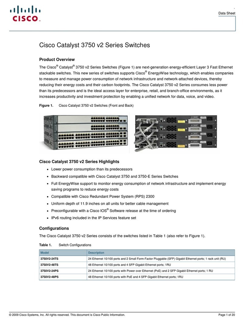 Cisco Catalyst 3750V2-24PS User manual