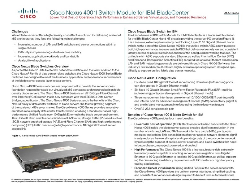 Cisco Nexus 4001I User manual Cisco Nexus 4001I User manual