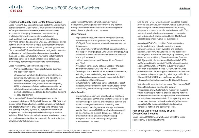 Cisco Nexus 5548P User manual