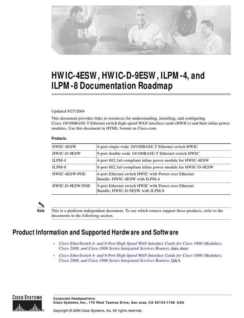 Cisco HWIC-4ESW - EtherSwitch HWIC Switch Manual