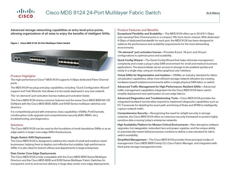 Cisco Cisco mds 9124 - fabric switch User manual
