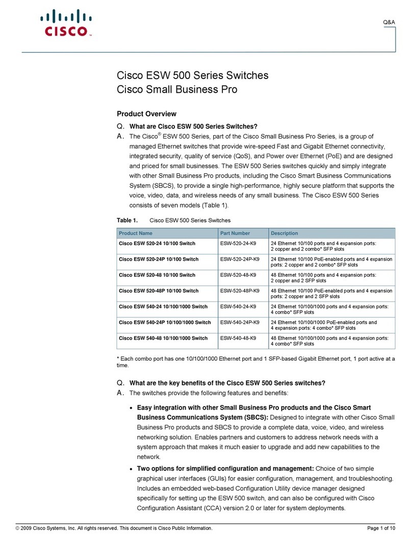 Cisco ESW-520-24 Installation guide