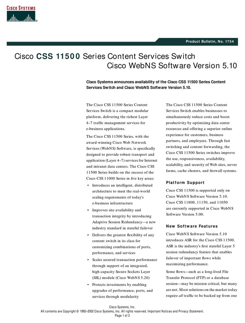 Cisco CSS 11506 User manual
