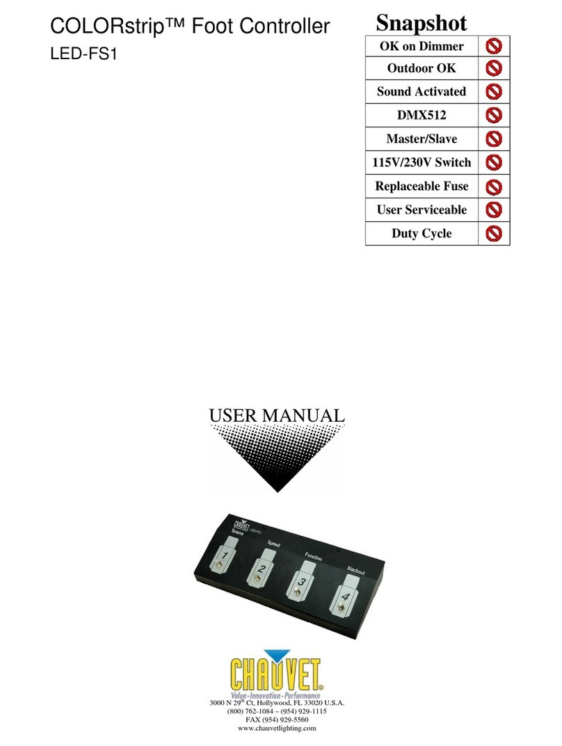 Chauvet COLORstrip LED-FS1 User manual