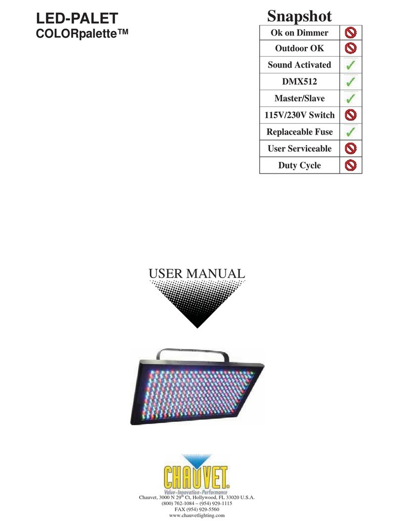 Chauvet LED-PALET user manual