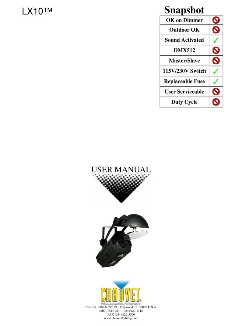Chauvet LX 10 user manual