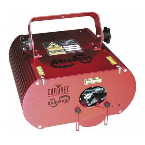 Chauvet Scorpion Scan LG-60 User manual