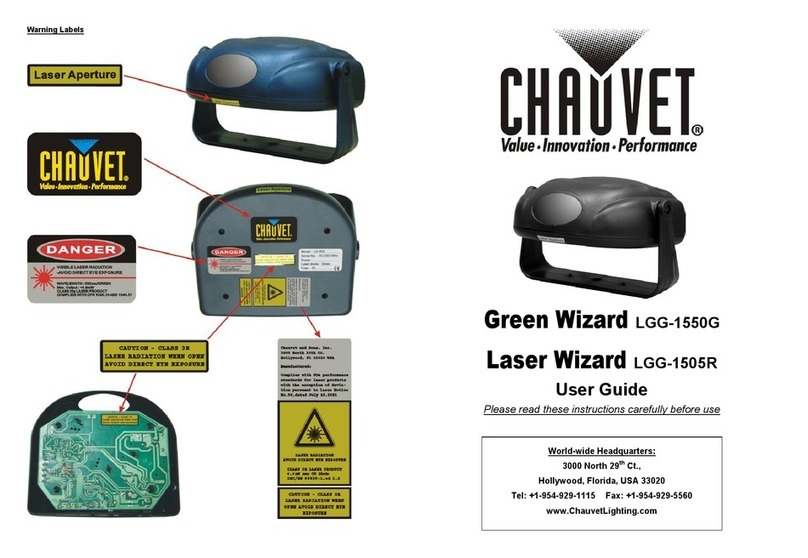 Chauvet Laser Wizard LGG-1505R User manual