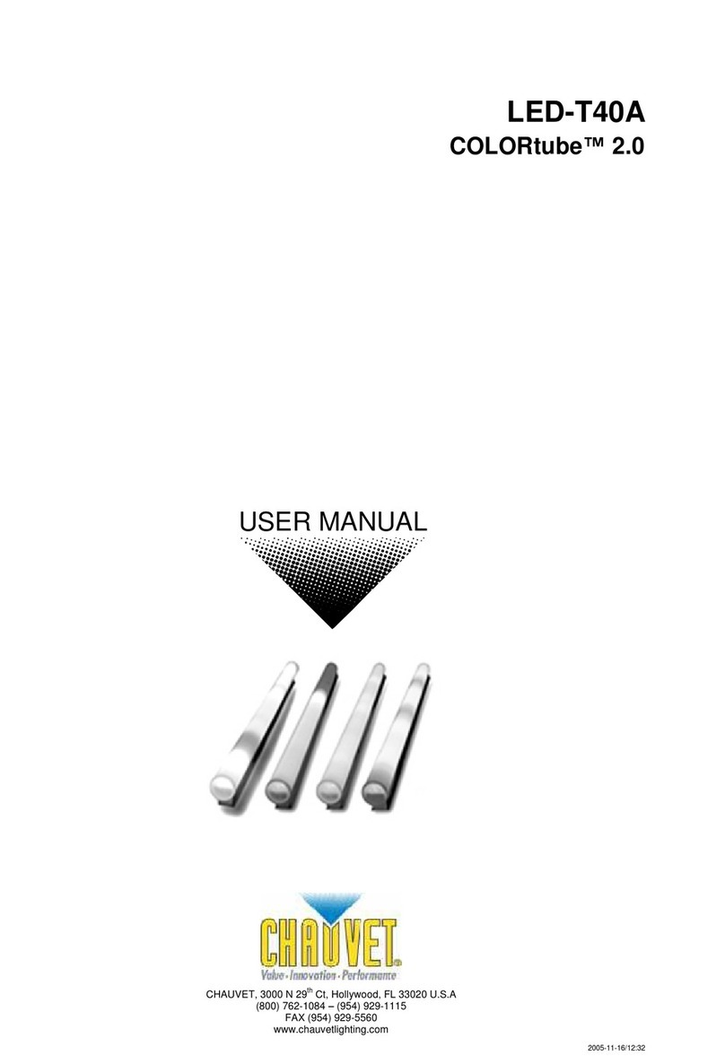 Chauvet LED-T40A User manual