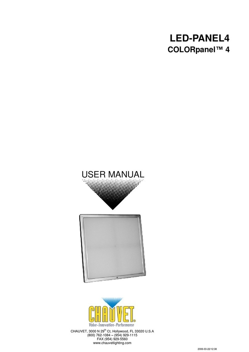 Chauvet LED-PANEL4 user manual