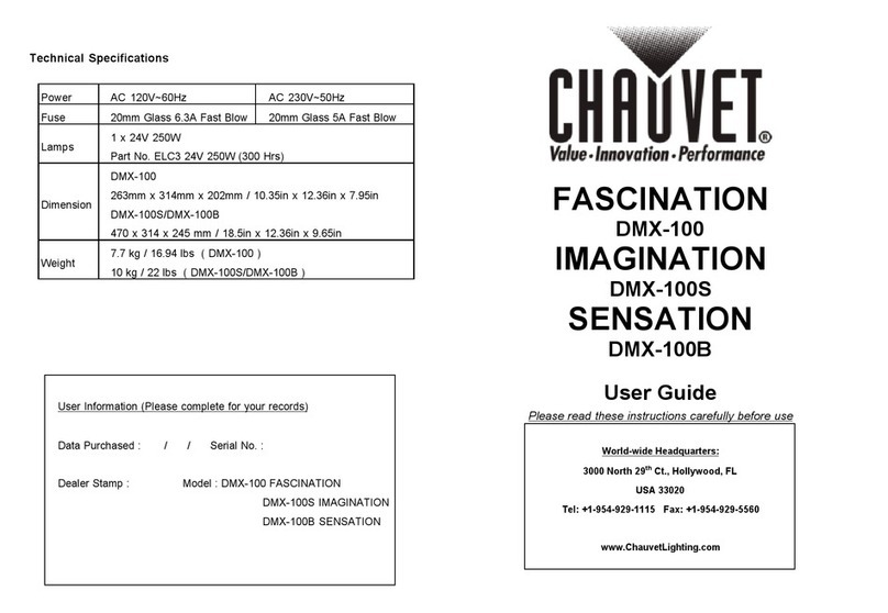Chauvet DMX-100 User manual