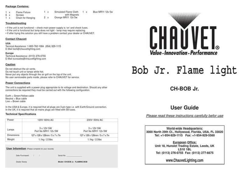 Chauvet CH-BOB Jr. user guide