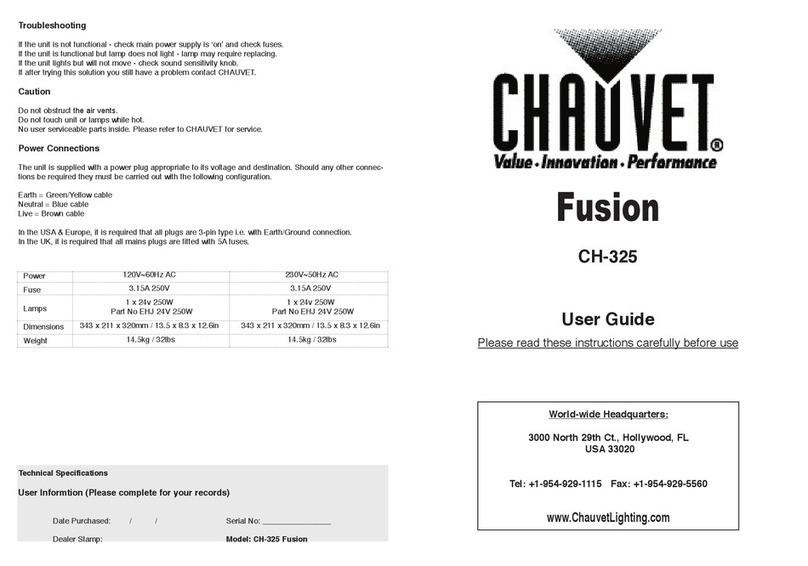 Chauvet CH-325 User manual