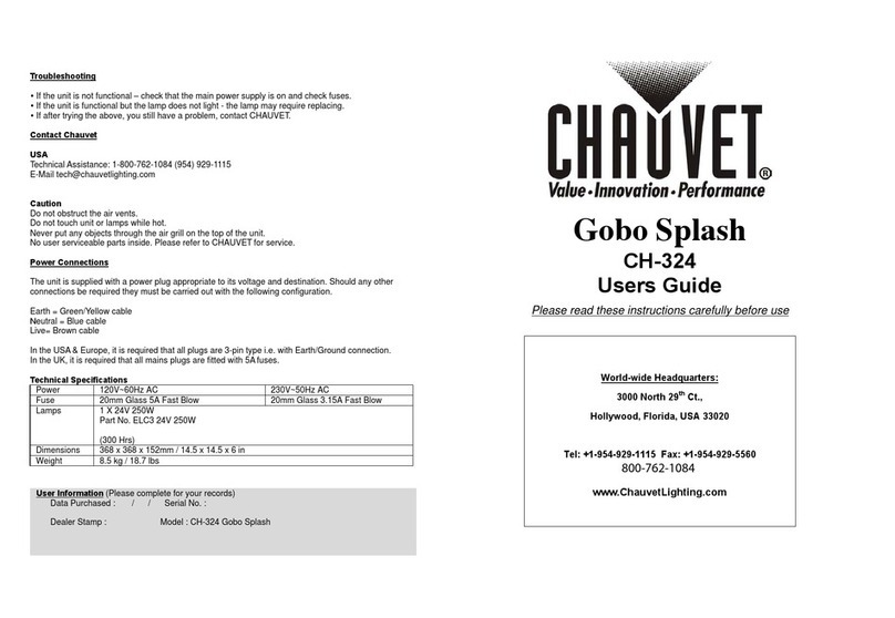 Chauvet CH-324 User manual