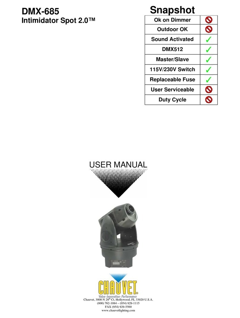 Chauvet DMX-685 user manual