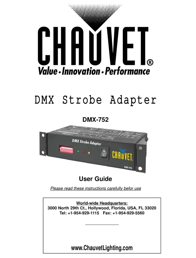 Chauvet DMX-752 user guide