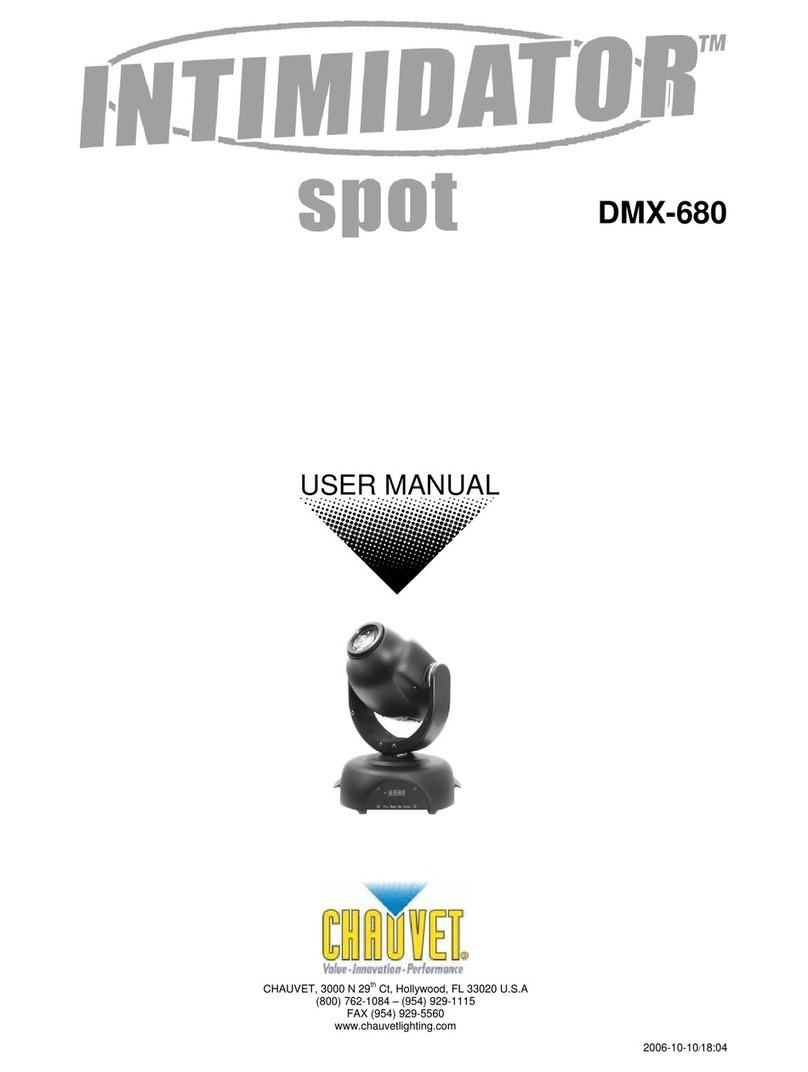 Chauvet Intimidator Spot DMX-680 User manual
