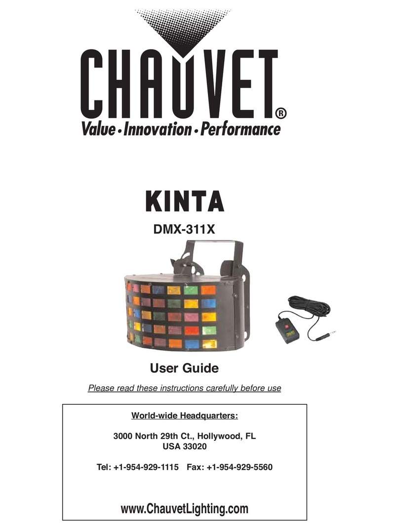 Chauvet DMX-311X User manual