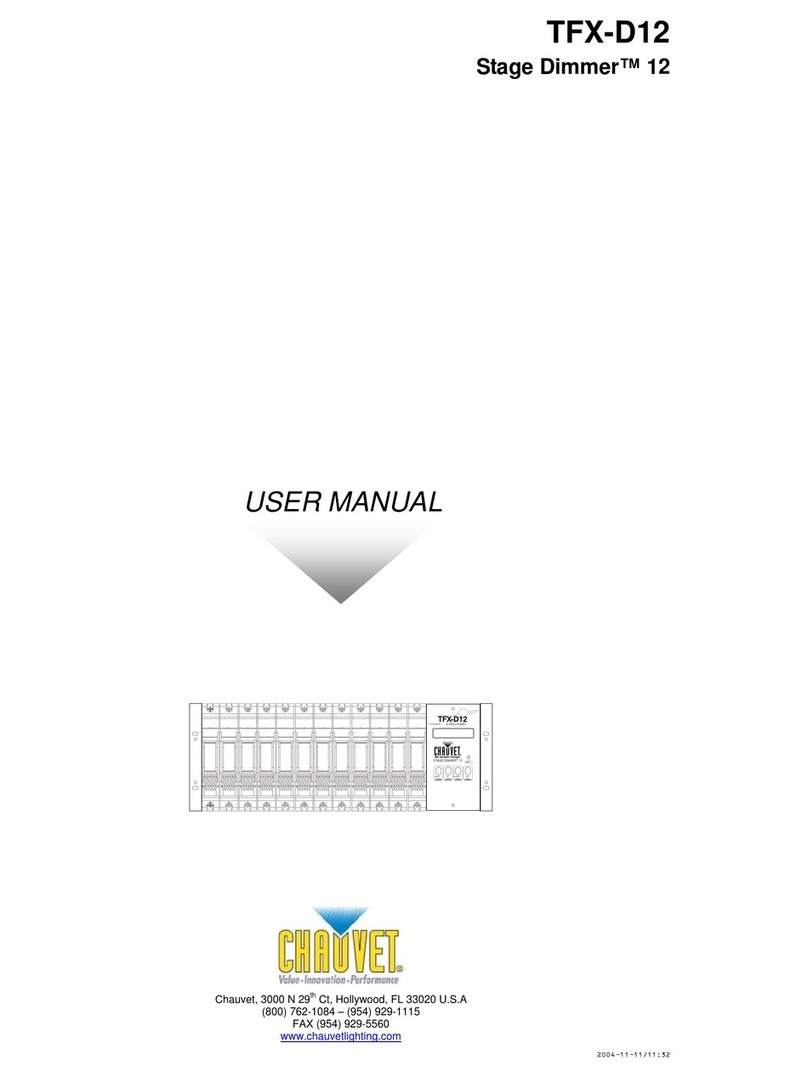 Chauvet TFX-D12 User manual