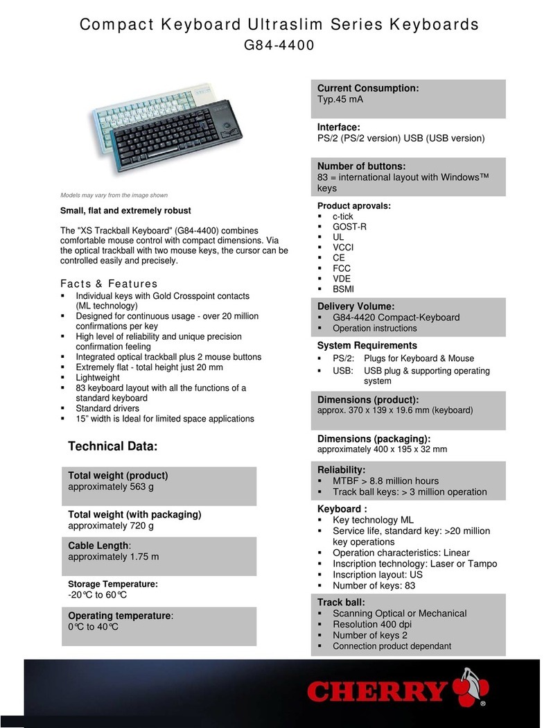 Cherry G84-4400 Instruction manual
