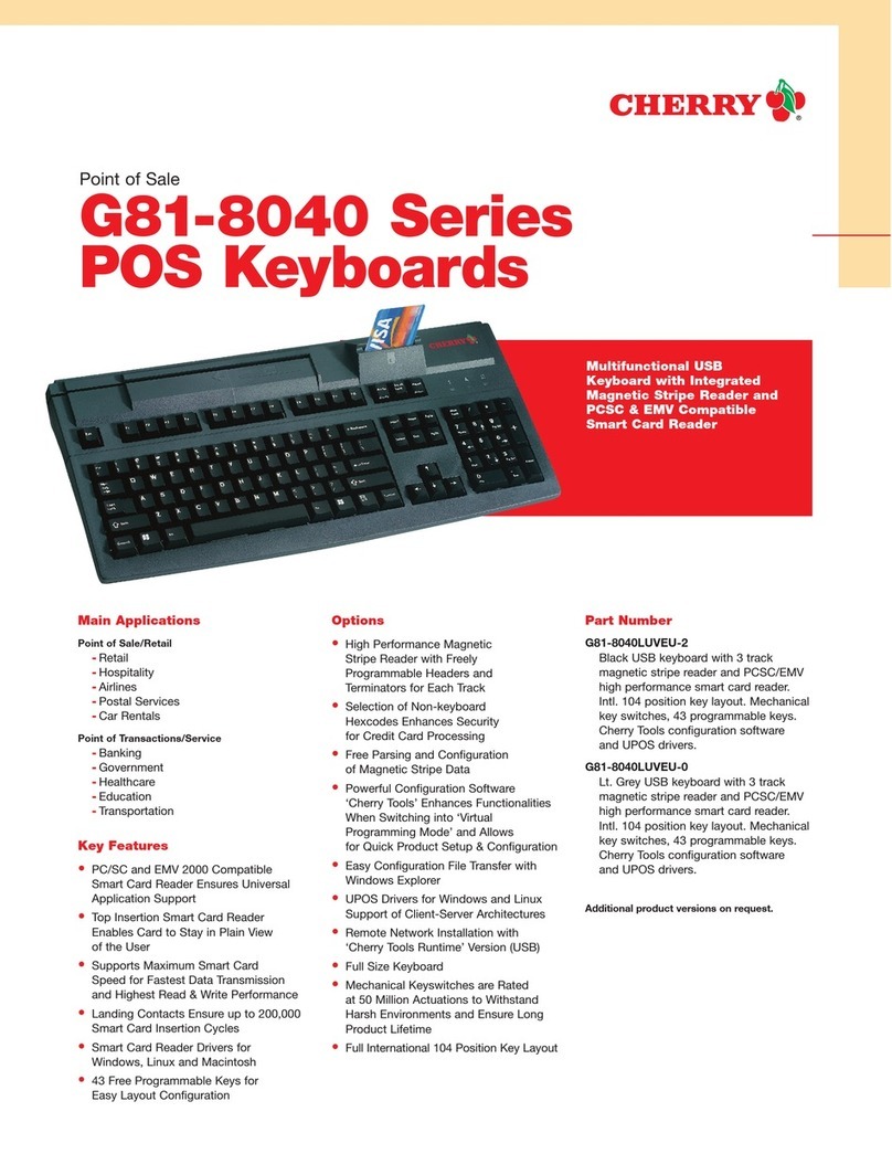 Cherry G81-8040 User manual