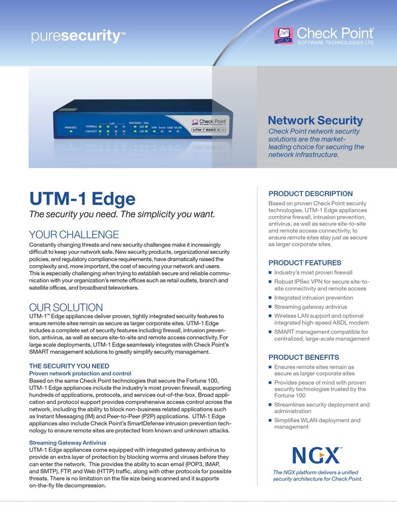 Checkpoint UTM-1 Edge W16 User manual