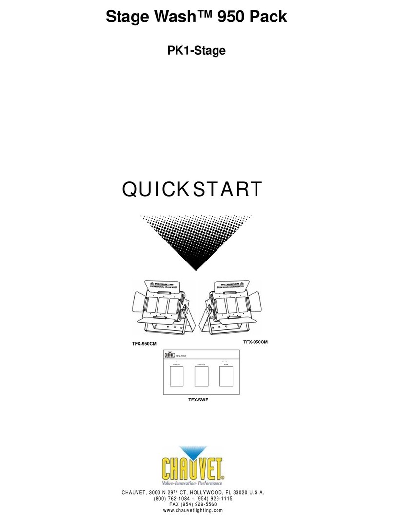 Chauvet TFX-950CM quick start