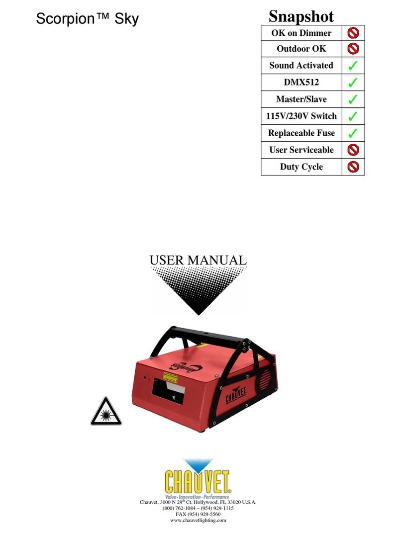 Chauvet Scorpion Sky User manual Chauvet Scorpion Sky User manual