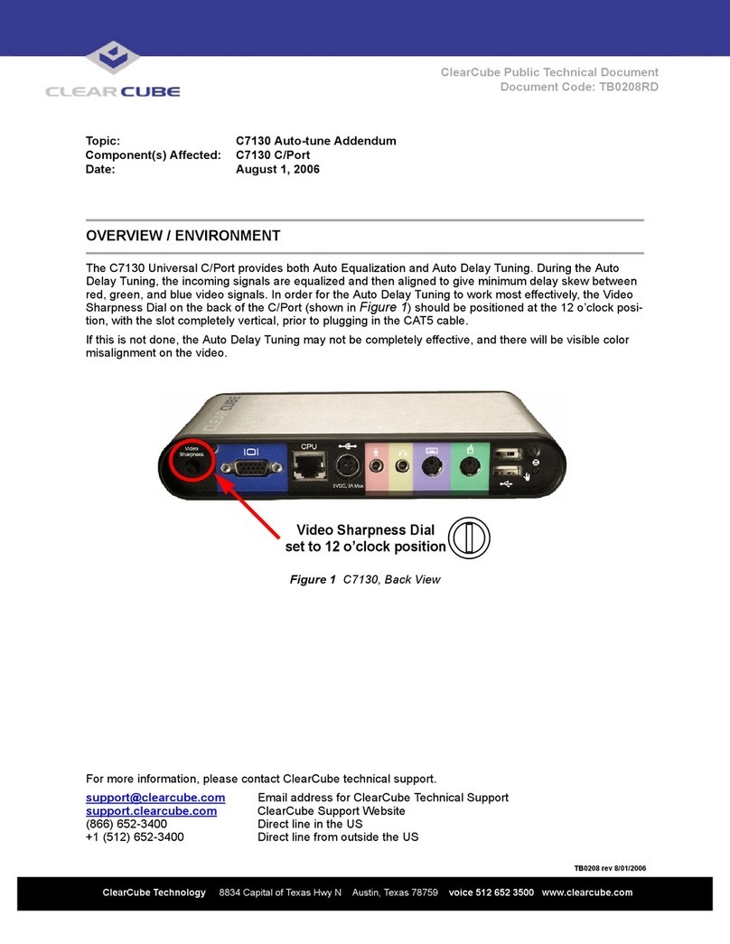 ClearCube C7130 Technical manual
