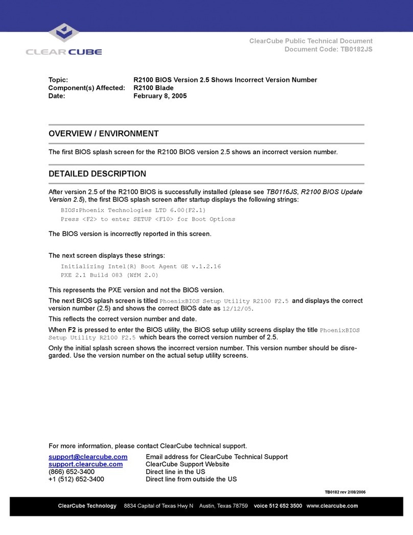 ClearCube A2100 Technical document