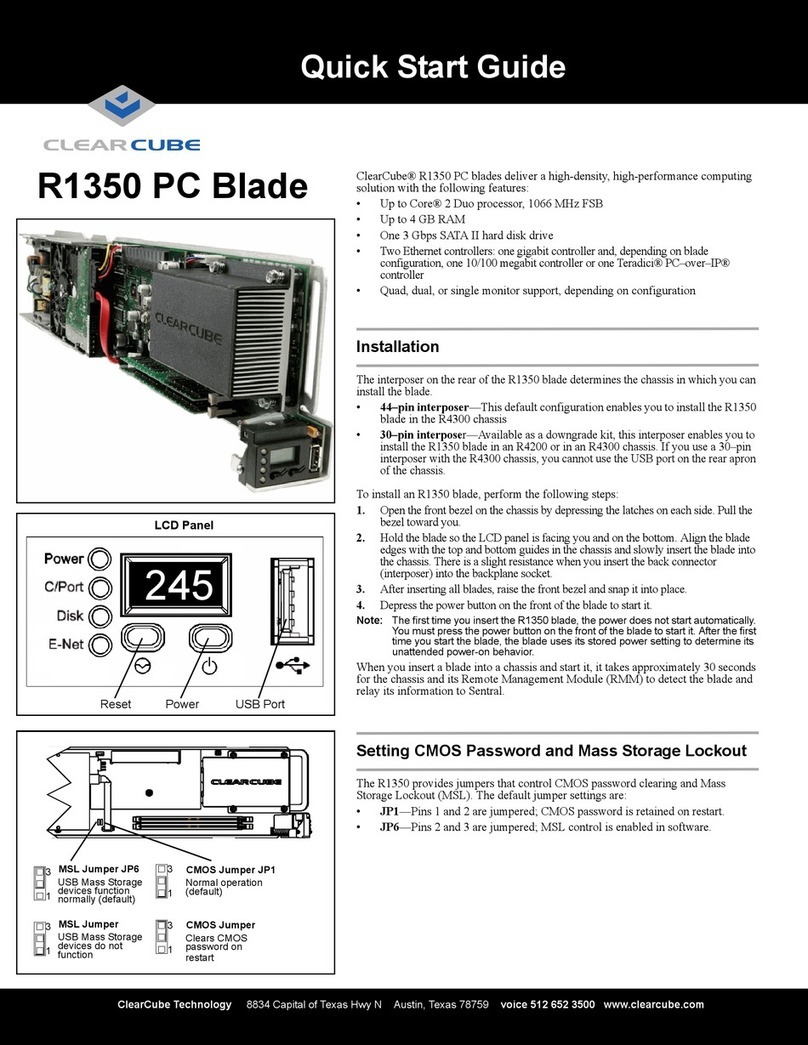ClearCube R1350 User manual