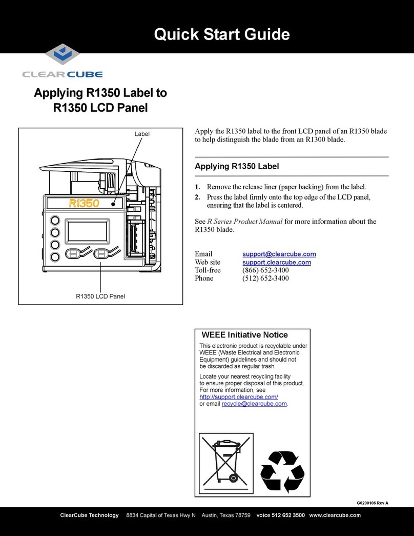 ClearCube R1350 quick start guide